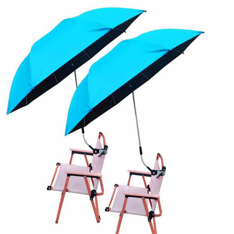 Wangfeng Adult Detachable Clamp Beach Chair Umbrella, No Fringe