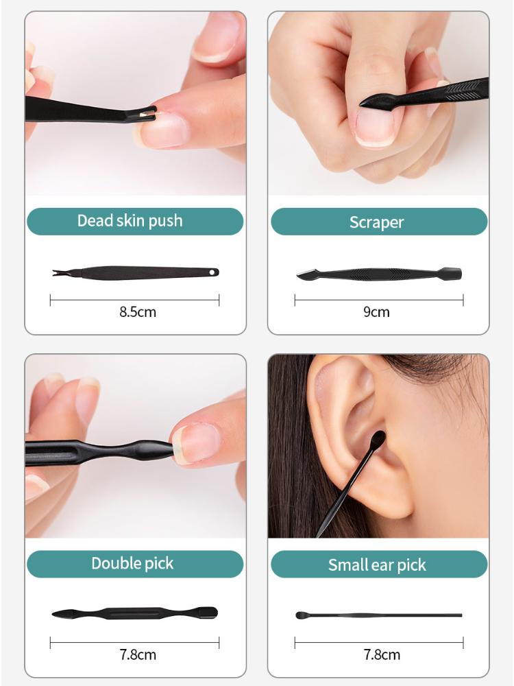 7/10/15 шт. профессиональные ножницы для педикюра, набор ножниц из нержавеющей стали с орлиным крючком, портативные маникюрные машинки для стрижки ногтей, набор инструментов