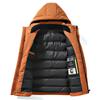 Новый зимний мужской пуховик больших размеров с утолщенным флисом, теплая мужская рабочая одежда с капюшоном и лацканом