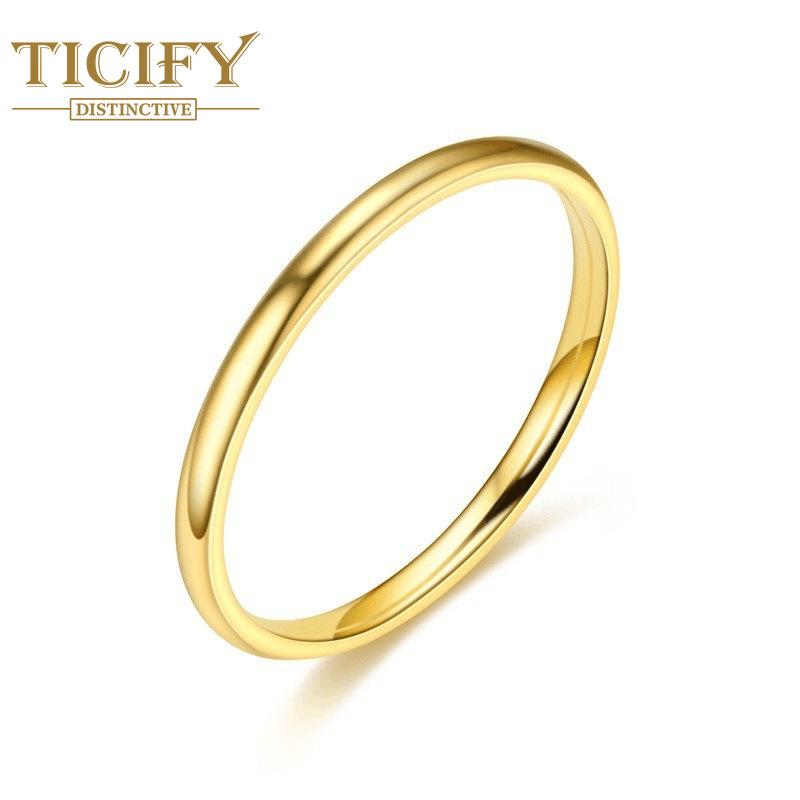 Temperature Niche Titanium Steel Ring Women's Circle Simple Light Face Couple Ring