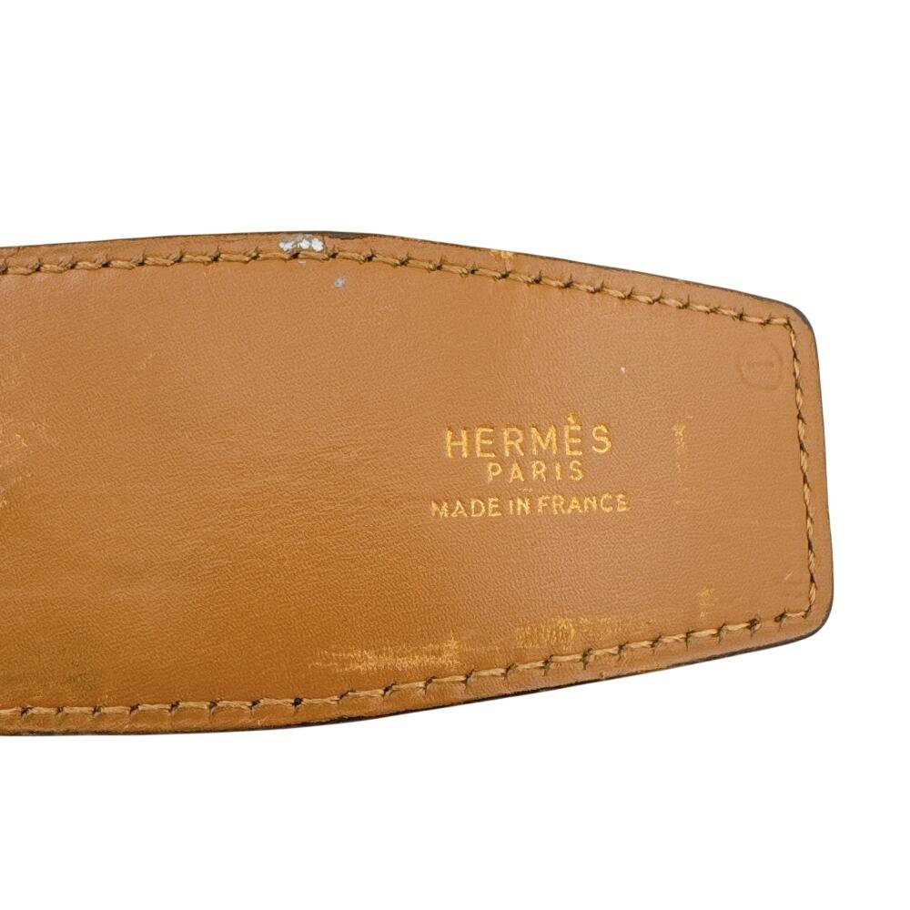 Hermes Кожаный ремень Constance H Коричневая кожа Б/у