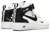 Nike Air Force 1 Mid GS Skateboard Shoes Black White Unisex AV3803-100