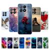 Чехол для Xiaomi Poco X6 Pro Мягкий окрашенный ТПУ чехол для телефона Для Xiomi Poco X6 PocoX6 Pro 5G Силиконовый чехол Цветочный Fundas Защитный