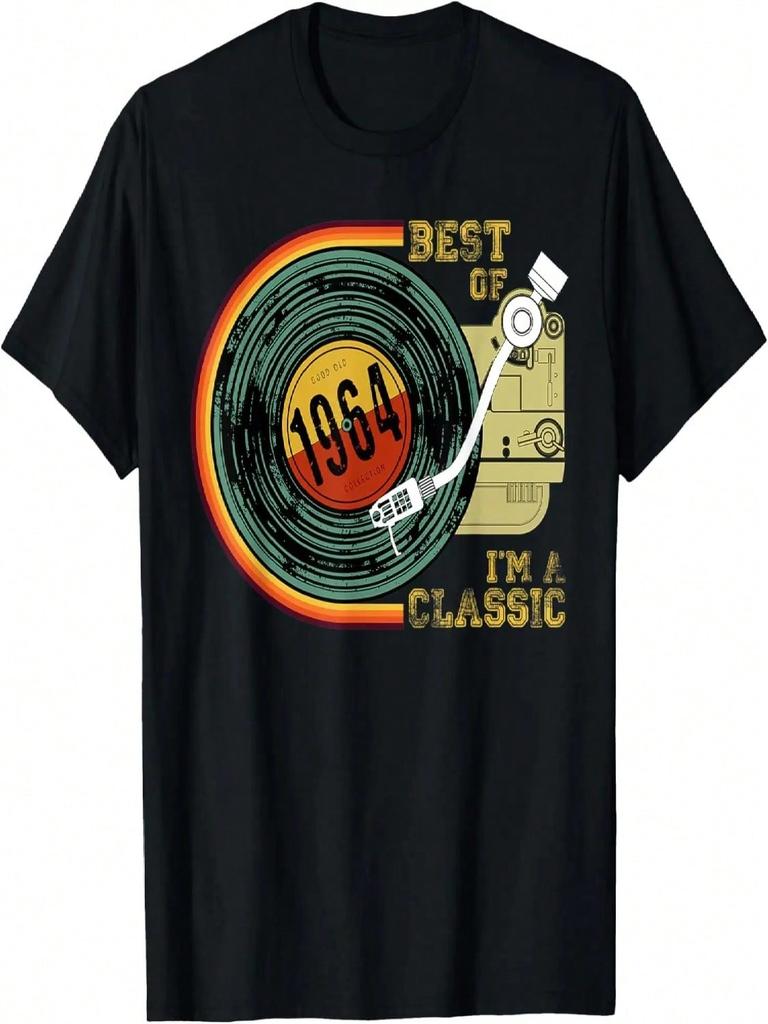 Vintage 1964 I'm Classic 56th Birthday Graphic Retro Vinyl T-Shirt
