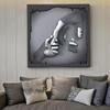 Металлическая фигура, статуя, художественная картина на холсте, абстрактные романтические 3D постеры и принты, настенная художественная картина, современная гостиная, домашний декор