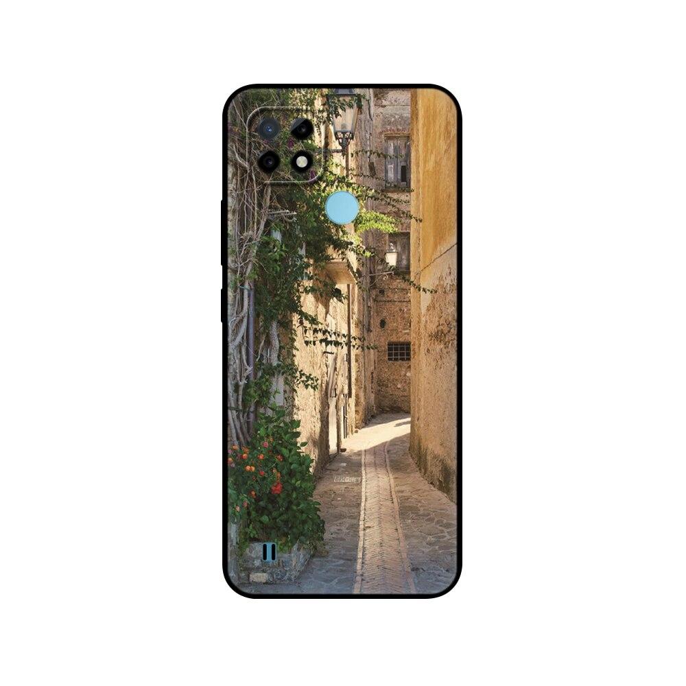 Силиконовый чехол для Realme C21 для OPPO RealmeC21 C 21, чехлы для телефонов 6,5 дюйма; Funda RMX3201 Bumper Capa Etui Мягкий черный чехол из ТПУ