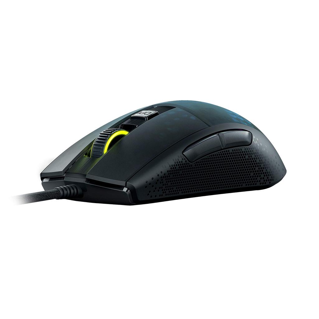 ROCCAT Burst Pro Gaming Wired Optical Side Lightweight German Compatible with Windows 7 and later Mouse, USB, Black, Optical, 16K, Switches, Buttons,