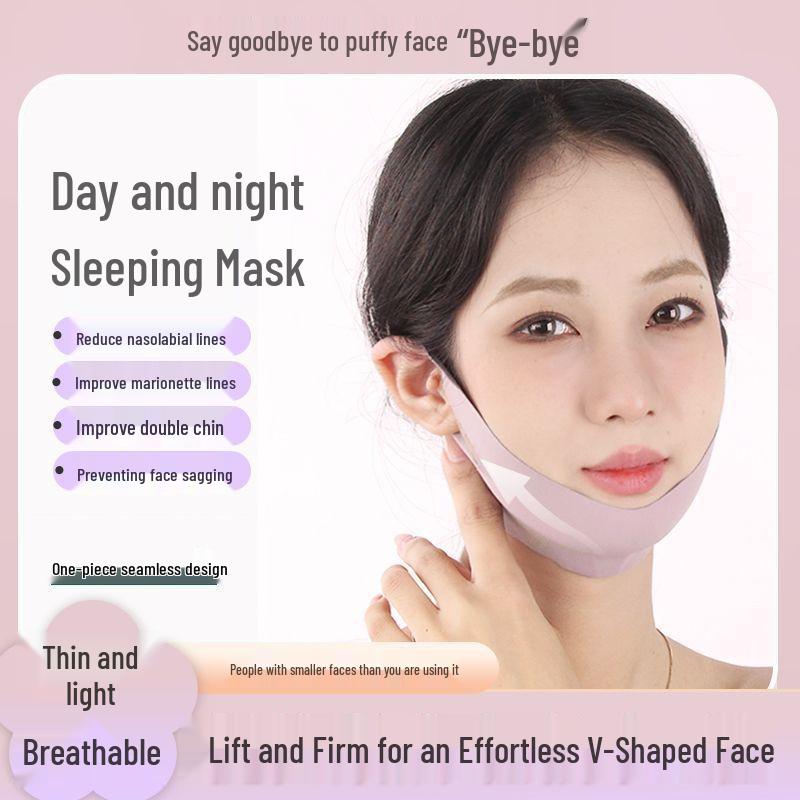 Маска для лифтинга и подтяжки V-лица - Решение для двойного подбородка и скульптурирования лица с креплением за уши