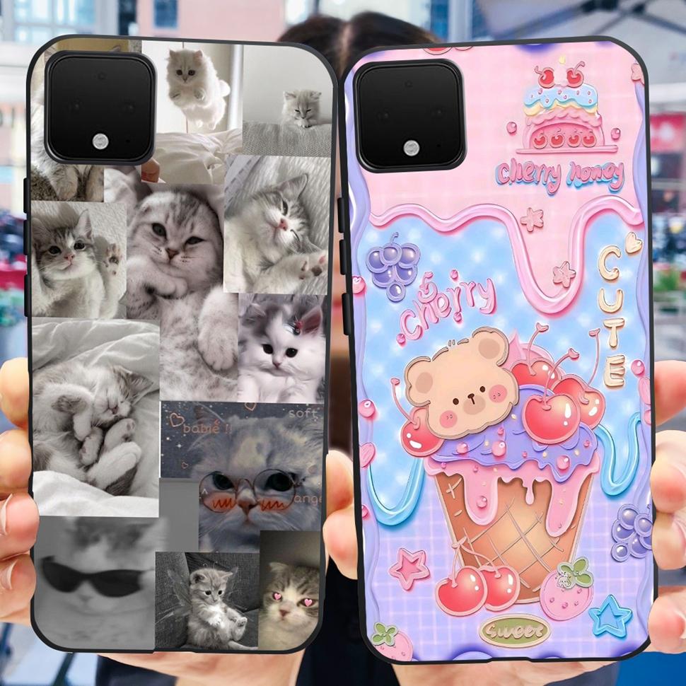 For Google Pixel 4 XL Case G020P G020 Fashion Painted Cover Soft Silicone Phone Casing For Google Pixel4 XL Back Cover Bumper