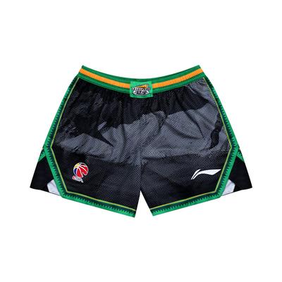 Баскетбольные шорты Li Ning CBA Series Casual Competition Elastic Logo Printed Classic Edition 24-25 Season Liaoning Team Men shorts Black AAPU485-1
