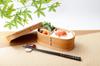 Osaka Choseido Magewappa Bento Box with Dividers and Lunch Band Beige (Long Oval 550cc, Band)