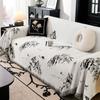 Chenille Sofa Cover Towel New Chinese Landscape Sofa Cover Four Seasons Universal Anti-Scratching Sofa Slipcover