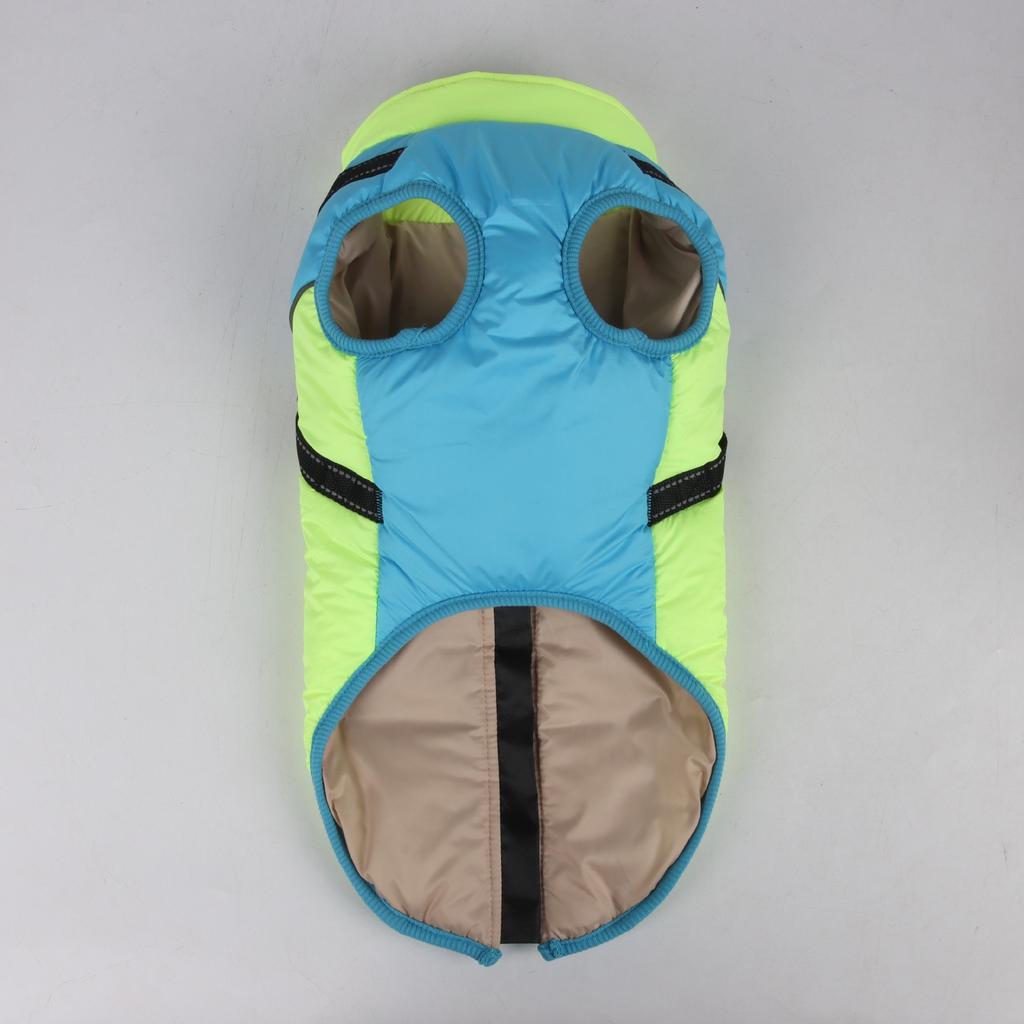 Зимнее пальто для собак Одежда для домашних собак Светоотражающая зимняя теплая куртка для маленьких средних собак Жилет для кошек в холодную погоду Жилет Пальто Одежда для французского бульдога