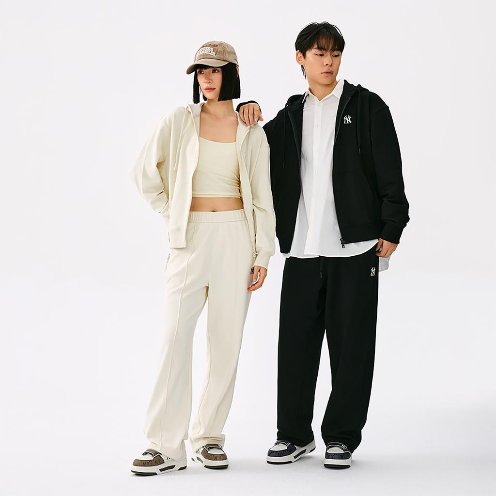 New MLB New York Yankees Basic Collection 25FW Sweatshirt Unisex Deep Ivory 3ATRB0154-50CRD