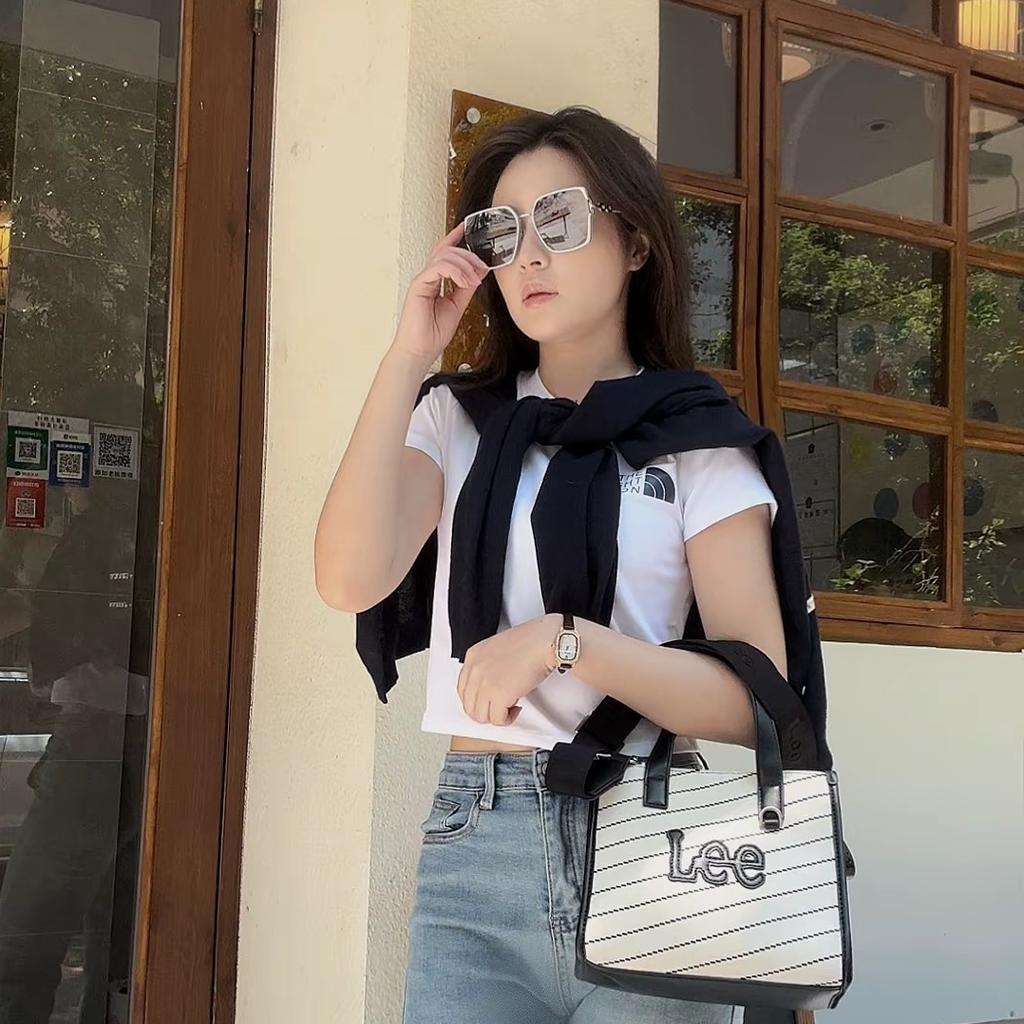 New Lee Fabric Tote Bag, Shoulder Bag, Crossbody Bag, Handbag Regular Women's Ecru LE240074M-903