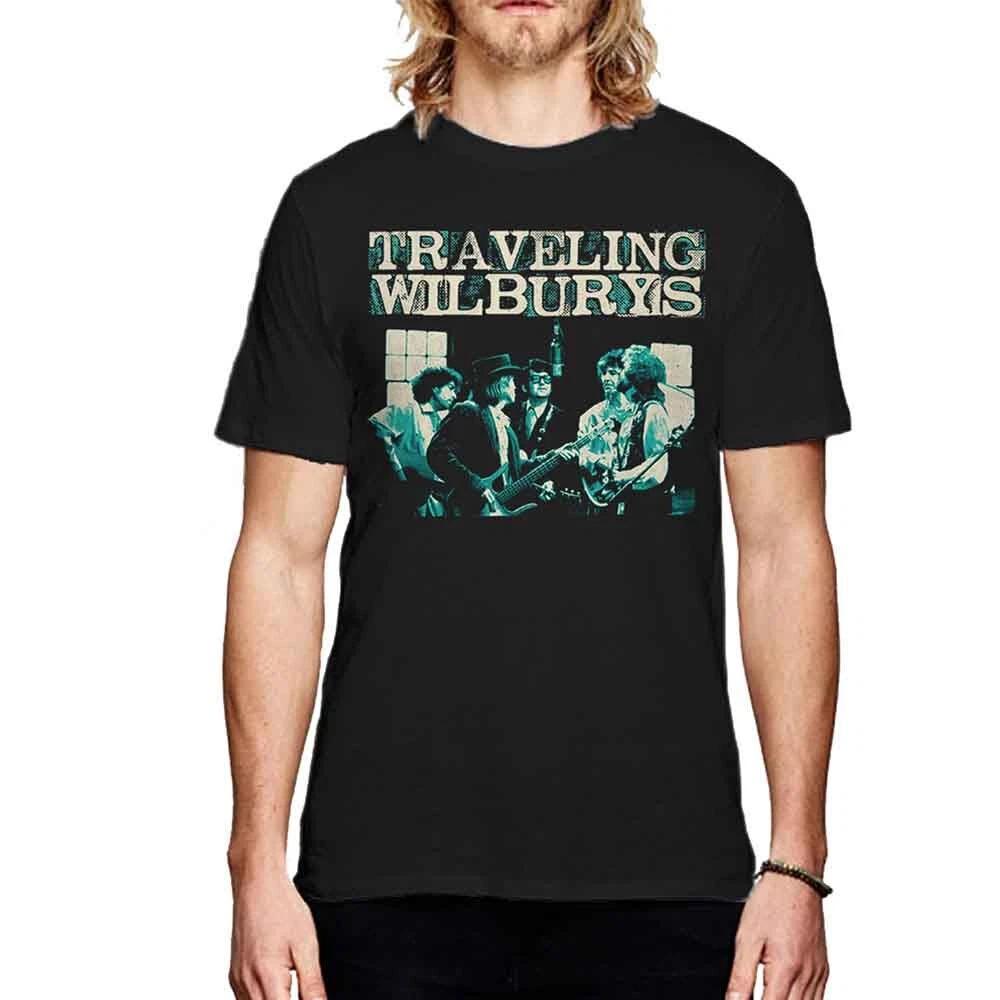 The Traveling Wilburys Performing T-Shirt Black New