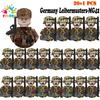 Детские игрушки 21 шт./лот Вторая мировая война N001-N095 Офицеры Солдаты Строительные блоки США Советские Великобритания Мини-фигурки Для детей Дни рождения Подарки