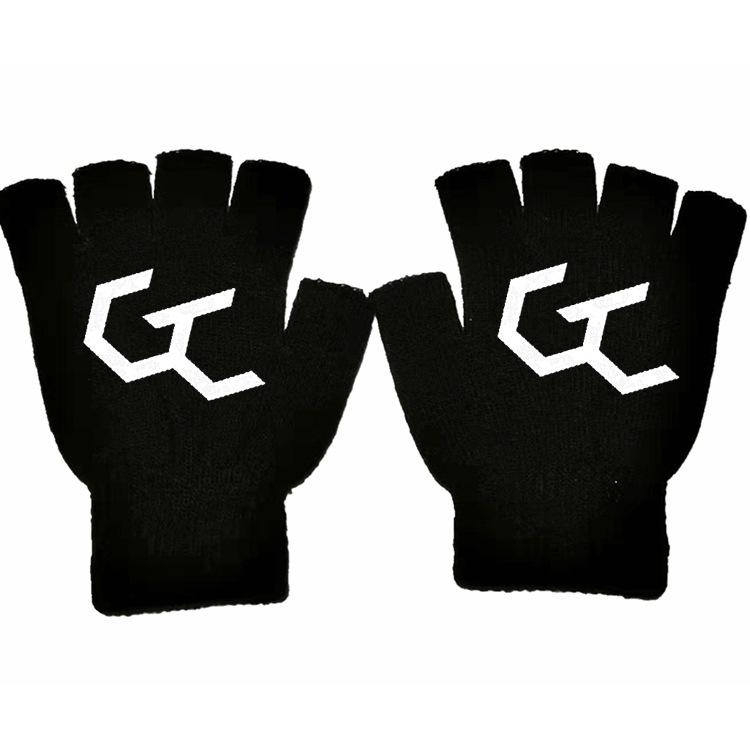 Наруто Саске Какаши Аниме Онлайн Игра Периферийные Перчатки Полупальцевые Хлопок Теплые Осенние и Зимние Студенты