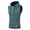 Men Sleeveless Hoodies Fashion Casual Hooded Sweatshirt Men Bodybuilding Tank Top Sporting Shirt Waistcoat Vest Gym