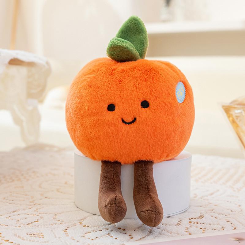Cute Orange Pineapple Watermelon Durian Strawberry Cartoon Plush Doll Pendant