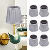 6Pcs Bedroom Cloth Fabric Lampshade Lamp Cover Shade for E14 Chandelier Wall Light Bulb