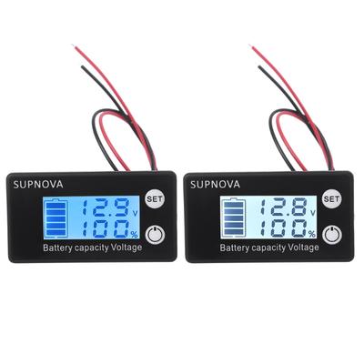 DC 12V 24V 48V Индикатор емкости свинцово-кислотной литиевой батареи Автомобильный мотоциклетный цифровой вольтметр Тестер напряжения Измеритель Для