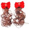 Chinese Style Hair Clip Baby Wig Hairpin Child Hair Accessories New Year Headdress Bow Hairclip