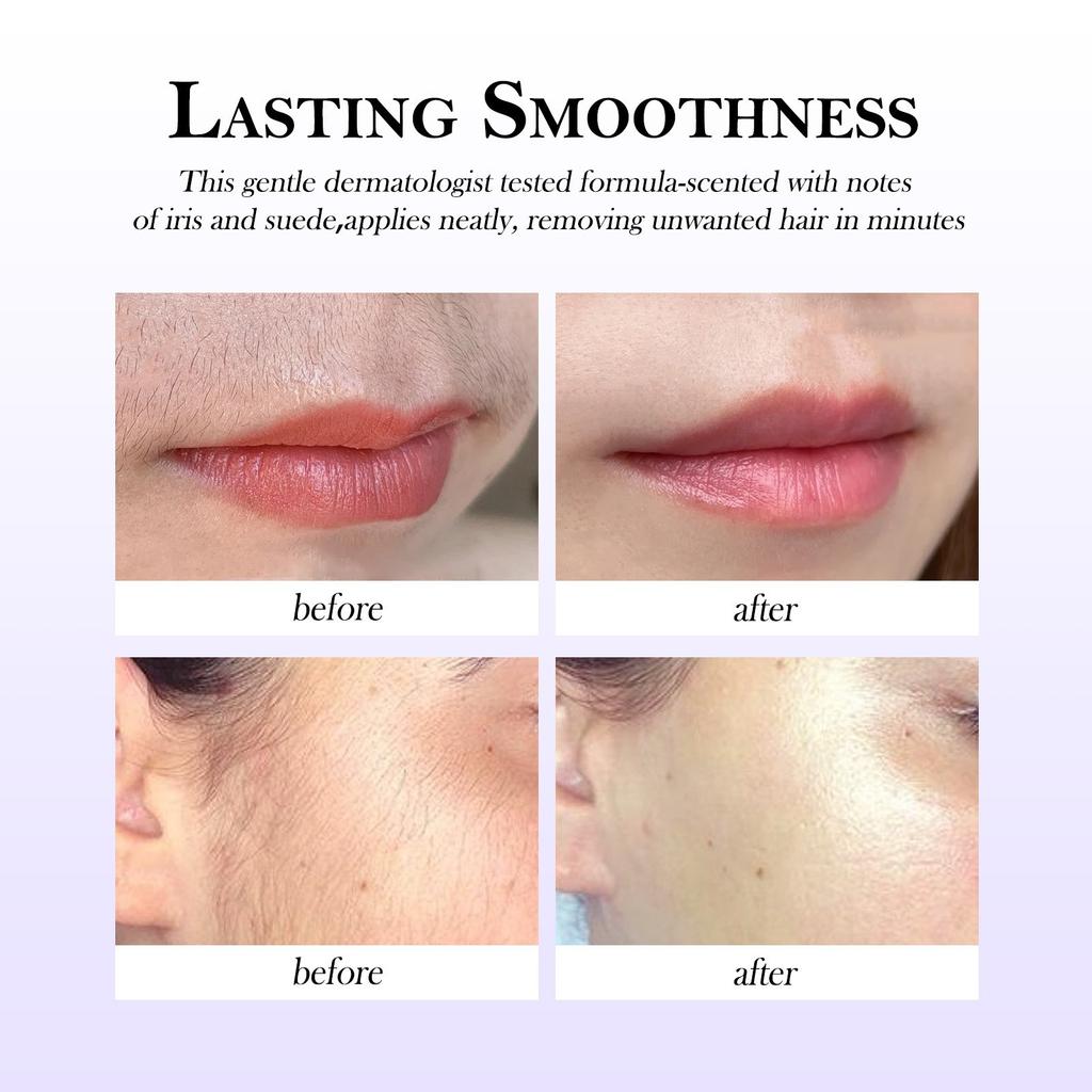 Крем для удаления волос на теле с аппликатором-лопаточкой, нежный, безопасный для чувствительной кожи 5 мл