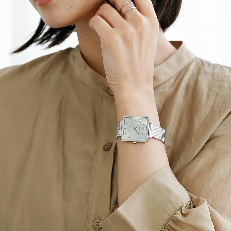 [Pierre Lanier] Часы Pierre Lannier Rekare collection сетчатый ремень P007H628 женские [Регулярно импортируемый продукт] Серебро x Серебро