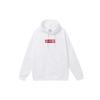 Li-Ning Embroidered Logo Fleece Hooded Long Sleeve Sweatshirt Unisex Sweatshirt White AWDRC33-1