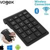Vogek 22 Keys Bluetooth Numeric Keyboard Wireless Number Keypad Portable Plug And Play Digital Number Pad For Laptop IPad