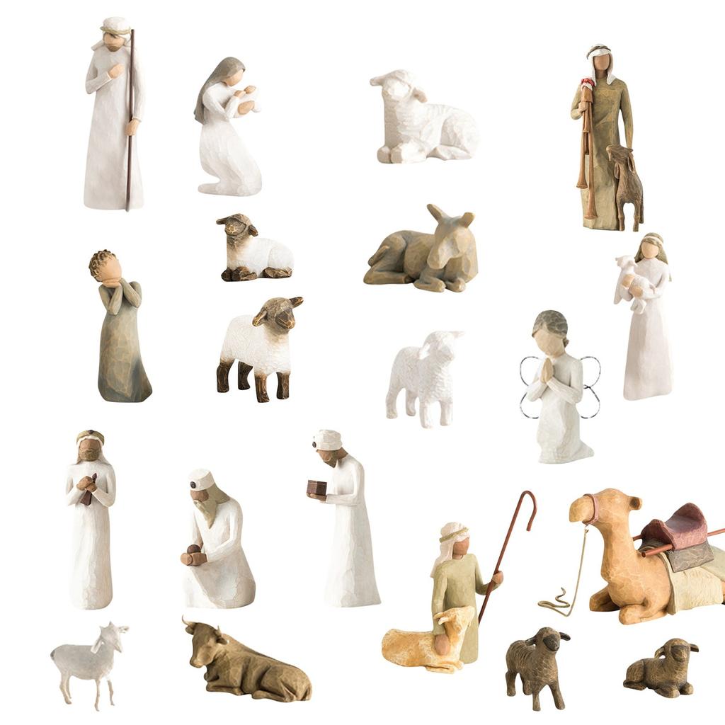 2025 Nativity Character Statue Hand Drawn Decoration Christmas Present Decoración De Habitación