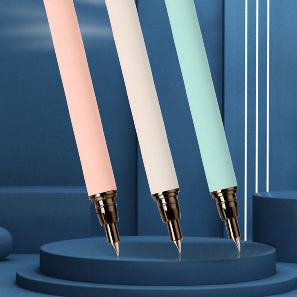 School Office Supplies Press Type Converter Filler Metal 0.38mm EF Nib Ink Pen Fountain Pen