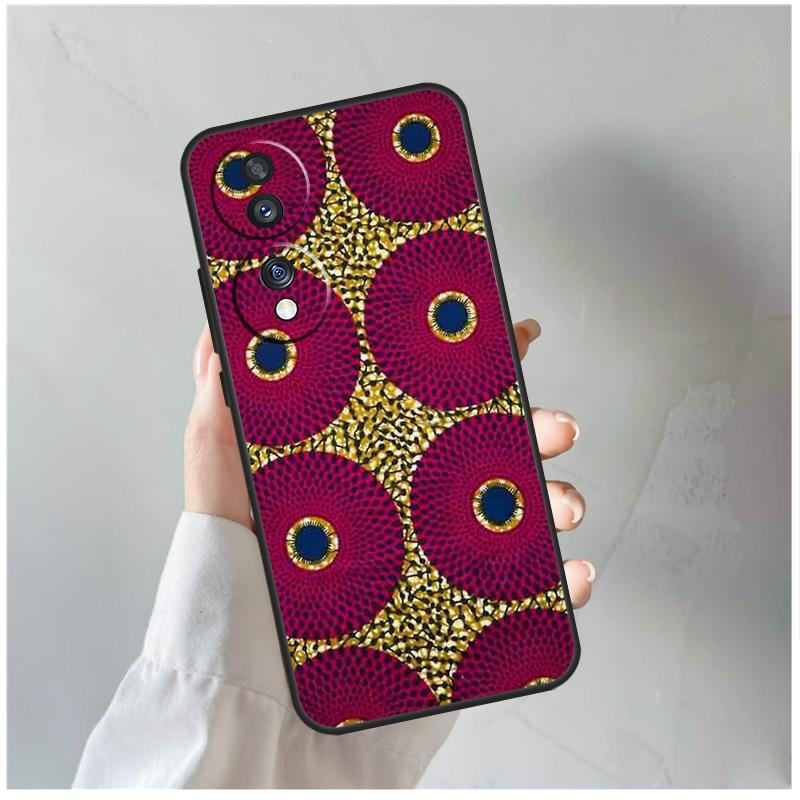 African Wax Fabric Case For Honor X9a X8a X6a X7a X6 X7 X8 X9 X9b X8b Honor 70 50 90 Lite Magic 5 6 Pro Cover
