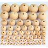 100Pcs Natural Round Wooden Beads Set For DIY Jewelry Making