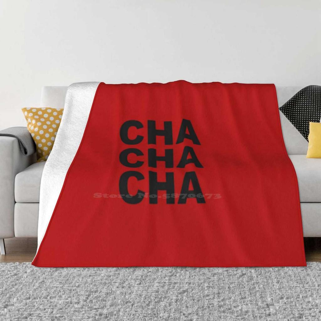 Cha Cha Cha-Ballroom Dancing Creative Design Light Thin Soft Flannel Blanket Cha Cha Cha Ballroom Dancing Funny Dancing Modern