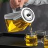 Чайник Kungfu Tea Pu 'er Чайный сервиз Чайная церемония Удобный офисный квадратный стеклянный цветочный чайник