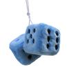 ENN LLC Car Room Mirror Dice Hanging Plush Hanging Dice for Car Interior Decoration, Ornament, Dice, (Blue)