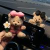 Украшения для приборной панели салона автомобиля, плюшевый медведь, украшения для центральной консоли автомобиля, украшения, автомобильные аксессуары для домашнего офиса, подарки