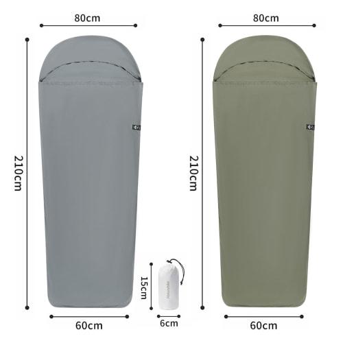 Официальная внутренняя простыня Naturehike, внутренняя простыня Shruff, дорожная простыня, подкладка Shruff, сверхлегкая, 128 г, компактная, быстросохнущая, сохраняющая тепло, мягкая на ощупь