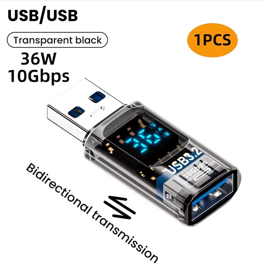 Адаптер USB3.2 с цифровым дисплеем 4K@60Гц USB-C OTG для iPhone16 15 Pro Max Samsung iPad PC Ноутбук Быстрая зарядка 36Вт/PD-60Вт Синхронизация данных