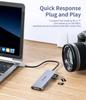 Адаптер-хаб USB C 100 Вт PD Зарядка 4K Кардридер Совместим с MacBook iPad iPhone Galaxy Surface Chromebook для поддержки 7-в-1, HDMI, MicroSD/SD