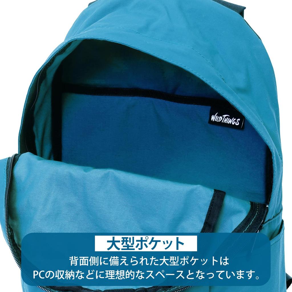 Рюкзак Wild Things DELFY Вместимость A4 Отделение для ПК Большая вместимость Водонепроницаемый Легкий 22709140 Бирюзовый F WT-380-3802 Мужской