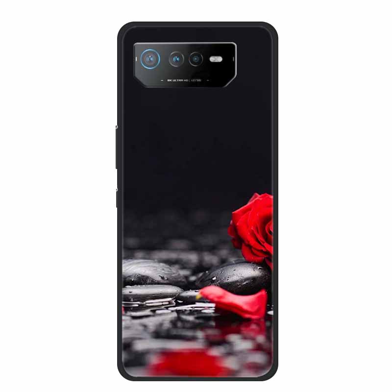 Чехол для телефона Asus ROG Phone 6D Ultimate Задняя крышка Черный ТПУ Силикон Мягкий Чехол Для Asus ROG Phone 6 Pro Чехол Phone6 Pro