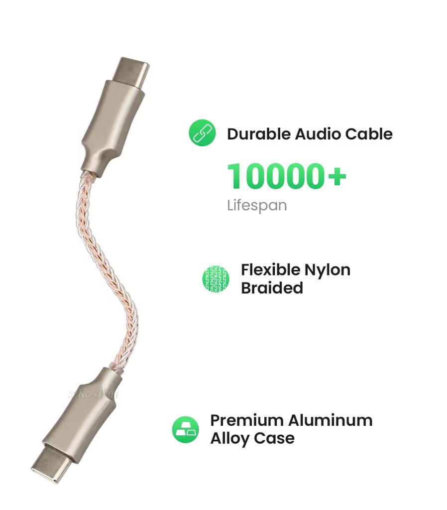Профессиональный усилитель для наушников CS43131 DSD256 чип HiFi DAC аудио интерфейс USB Type C на 3,5 мм адаптер усилитель для iOS ПК Android
