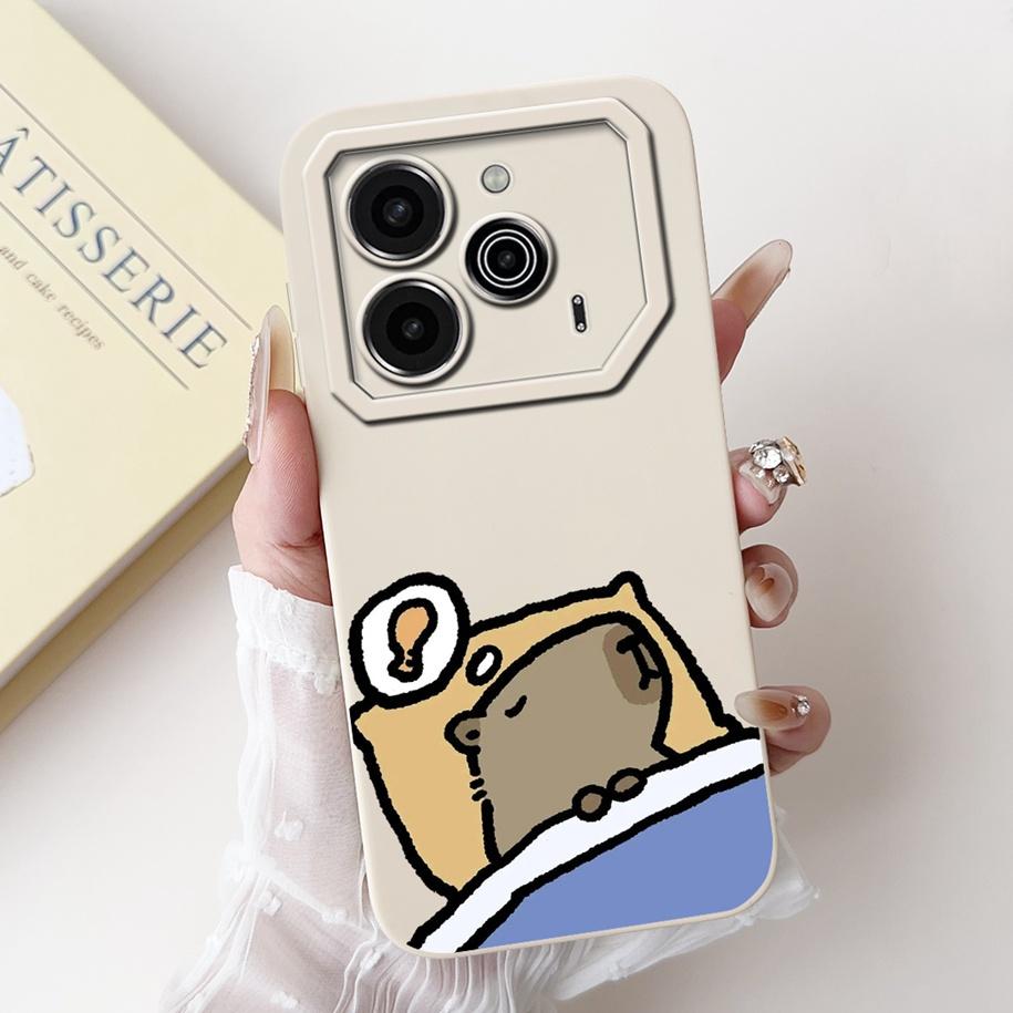 For Tecno Pova 6 Pro 5G 2024 Case LI9 Camera Lens Protective Cover Cute Panda Cartoon Soft Bumper For Tecno Pova 6 Pova6 5G Capa