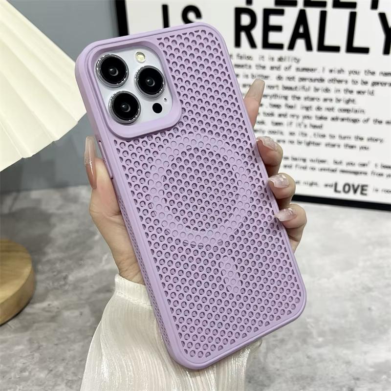 Теплоотводящая сетка для магнитного чехла Magsafe для беспроводной зарядки iPhone 16 15 14 Plus 13 12 11 Pro Max, дышащий чехол