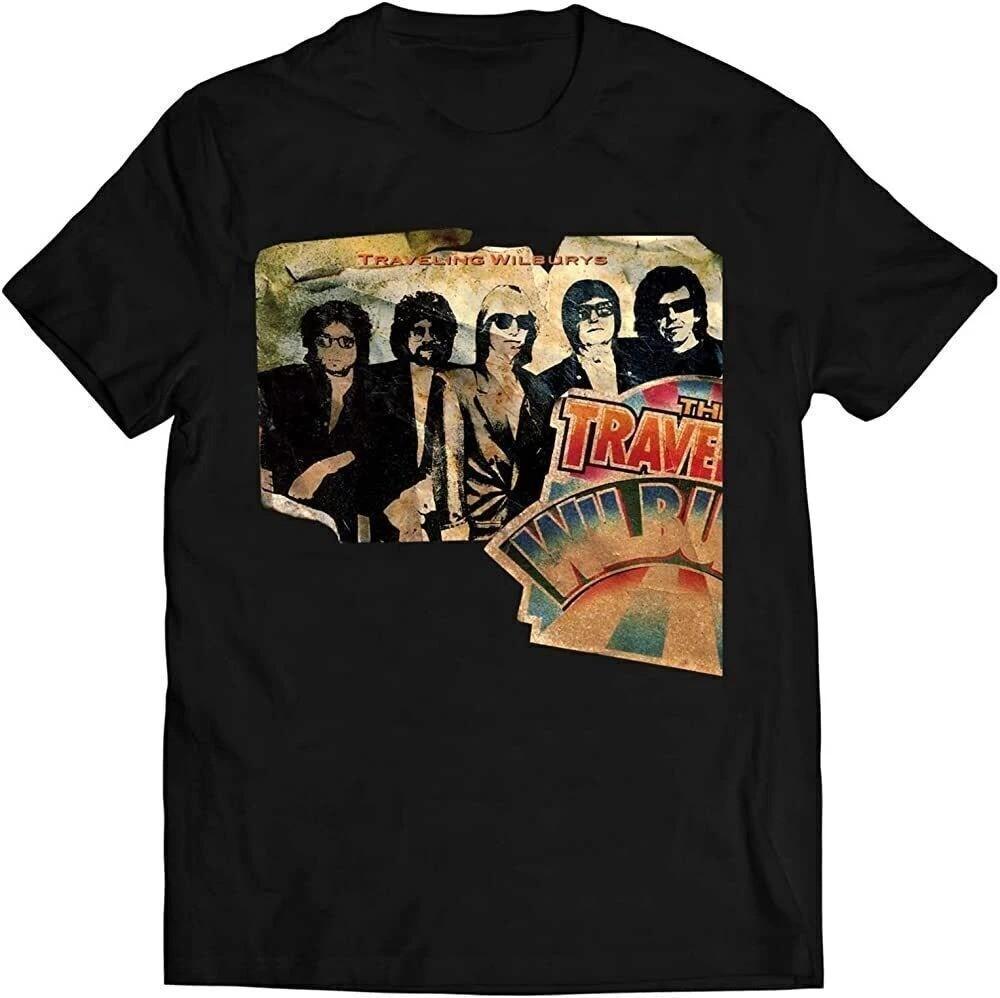 Traveling Wilburys Графическая футболка Размер S -5XL Черная Унисекс Футболка BL1655 Унисекс Футболка