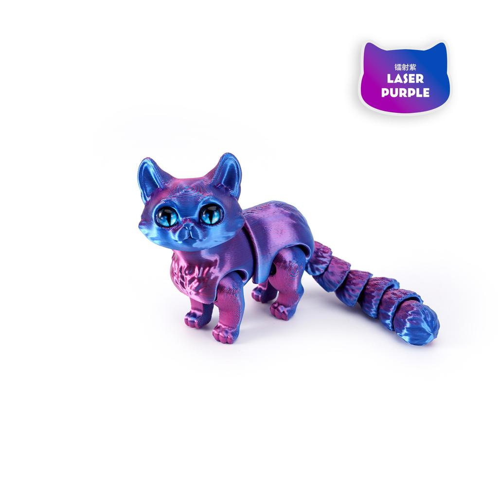 3D Printing Kitten Joint Flexible and Retractable Movable Children's Gift Toy Model Car Ornament Figure Cute Cat
