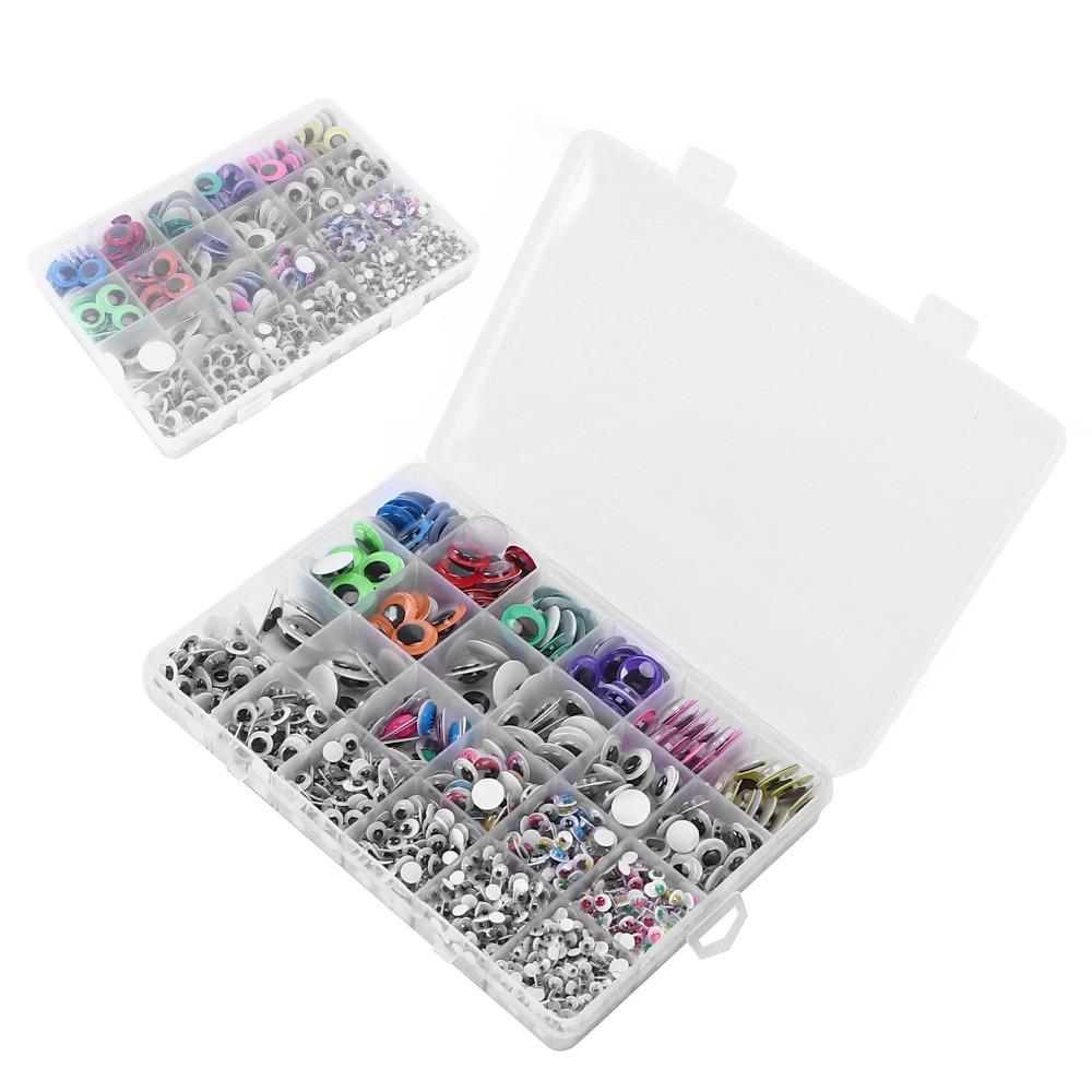 1700pcs Multi Colors Self Adhesive Eyes Self Adhesive Craft Eyes Eye Stickers Doll Decoration